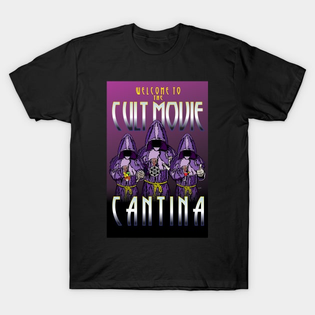 Cult Movie Cantina Poster (2019) T-Shirt by Scotty White